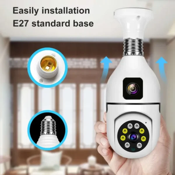 Dual Lens V380 PRO WIFI IP Camera SQ02 4MP Auto Tracking Ai Human Detect CCTV - Image 2