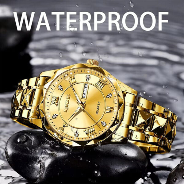 Golden Classic Quartz Watch – Royal Golden Design - Image 2