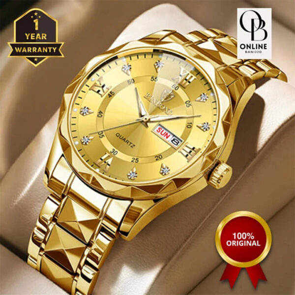 Golden Classic Quartz Watch – Royal Golden Design - Image 3